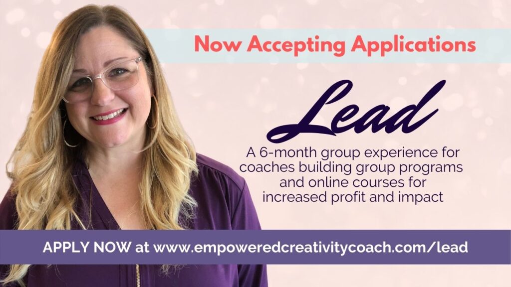 Lead Group Coaching for women course creators and leaders